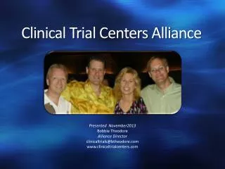 Clinical Trial Centers Alliance