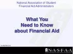 Understanding Financial Aid: Key Topics & Resources for Students - slide 1