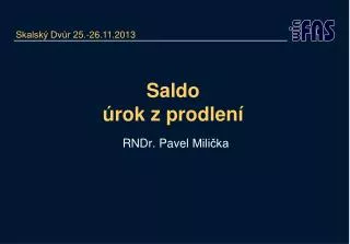 saldo rok z prodlen