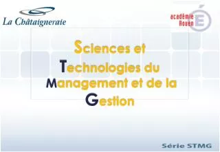 s ciences et t echnologies du m anagement et de la g estion