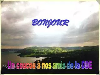 bonjour