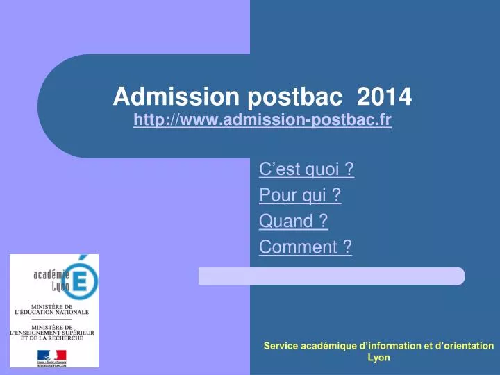 admission postbac 2014 http www admission postbac fr
