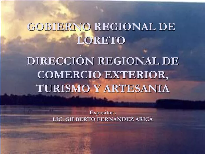 gobierno regional de loreto