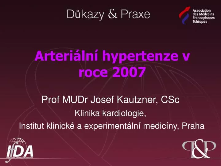 arteri ln hypertenze v roce 2007