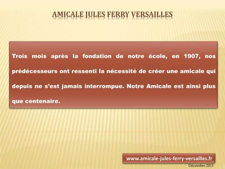 amicale jules ferry versailles