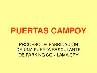 puertas campoy