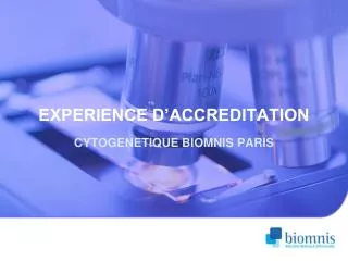 experience d accreditation