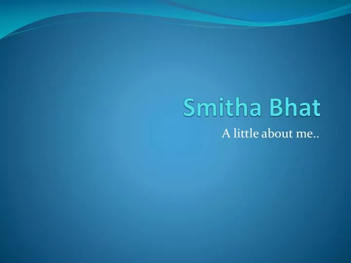 smitha bhat