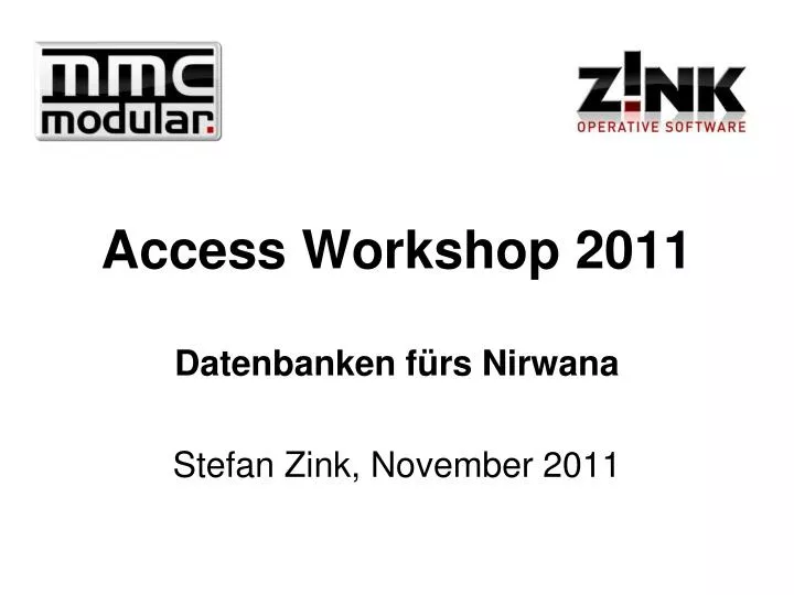 access workshop 2011