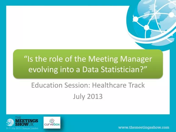 education session healthcare track july 2013