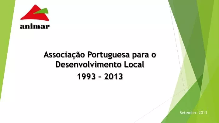 associa o portuguesa para o desenvolvimento local 1993 2013