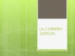 LA CARRERA JUDICIAL - slide 1