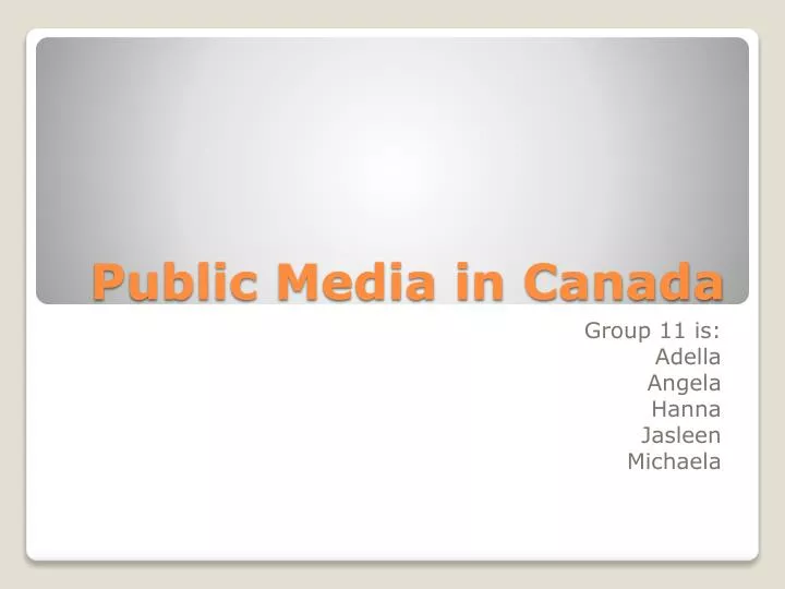 public media in canada