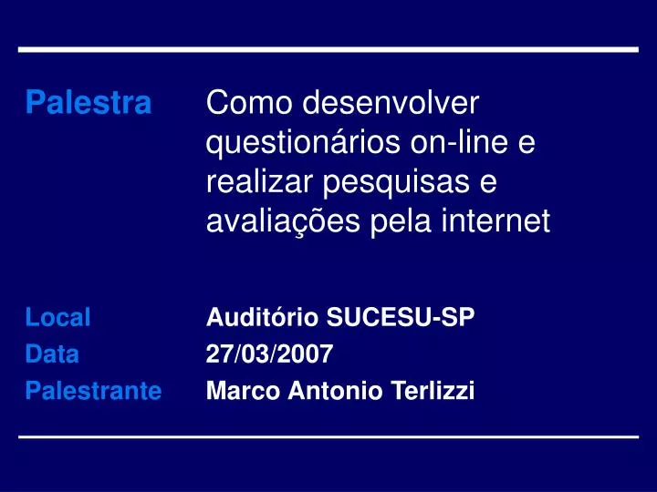 como desenvolver question rios on line e realizar pesquisas e avalia es pela internet