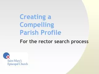 Creating a Compelling Parish Profile