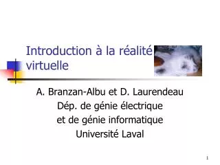 introduction la r alit virtuelle