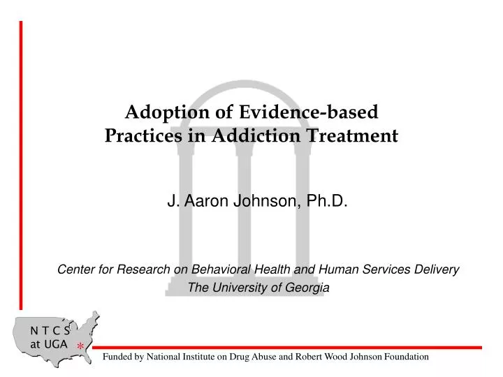 adoption of evidence based practices in addiction treatment