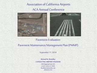 Association of California Airports ACA Annual Conference
