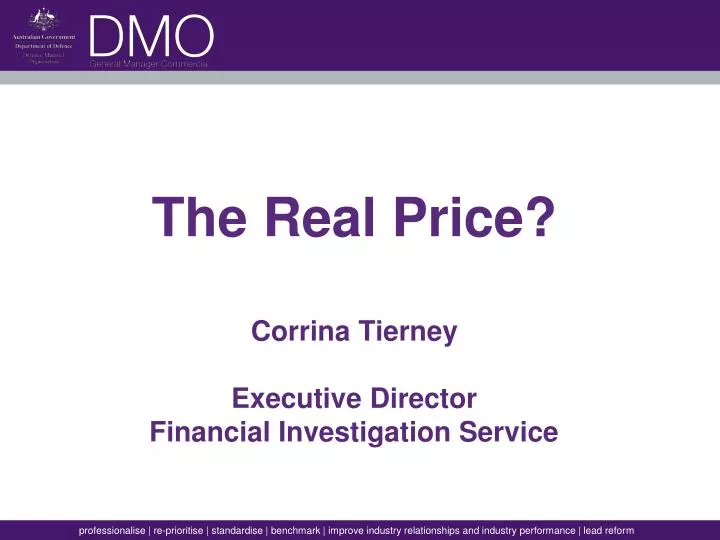 the real price corrina tierney executive director financial investigation service