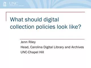 What should digital collection policies look like?