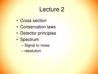 Lecture 2