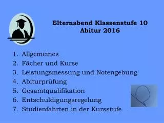 elternabend klassenstufe 10 abitur 2016