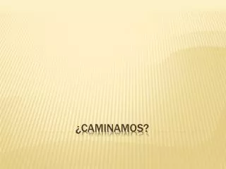 caminamos