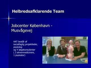 helbredsafklarende team