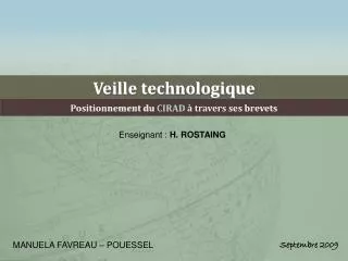 veille technologique