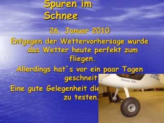 spuren im schnee