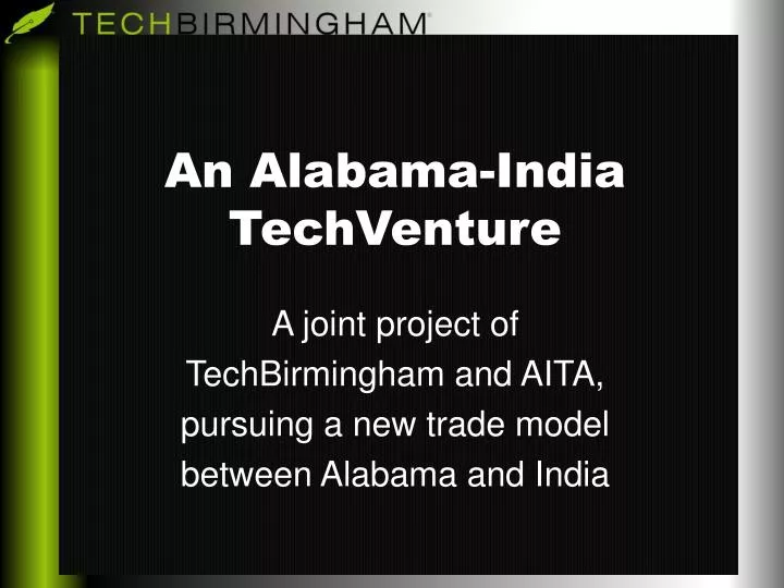 an alabama india techventure