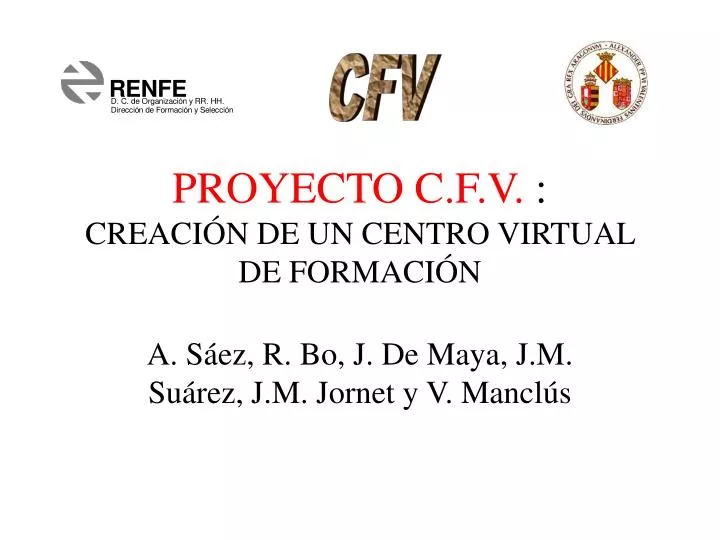 proyecto c f v creaci n de un centro virtual de formaci n