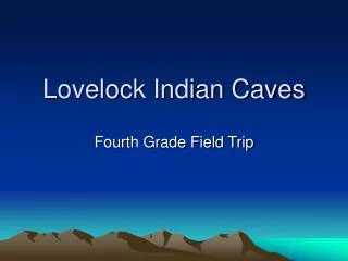 Lovelock Indian Caves