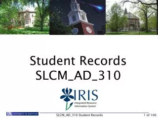 Student Records SLCM_AD_310