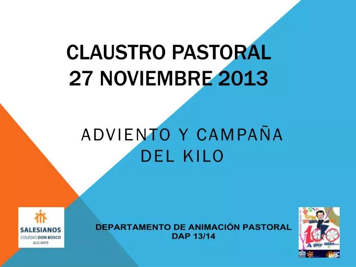 claustro pastoral 27 noviembre 2013