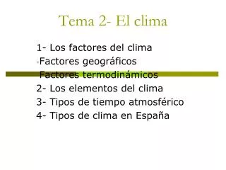 tema 2 el clima