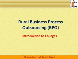 Rural Business Process Outsourcing (BPO)