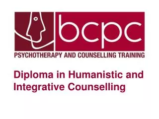 Diploma in Humanistic and Integrative Counselling