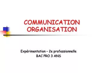 communication organisation