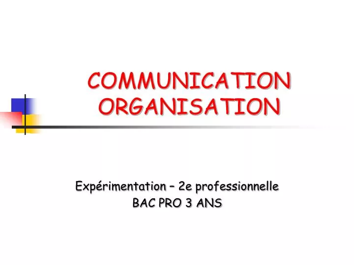 communication organisation