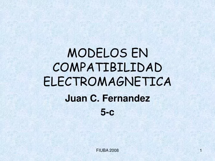 modelos en compatibilidad electromagnetica