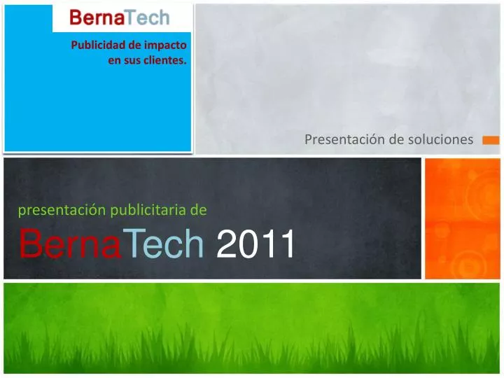 presentaci n publicitaria de berna tech 2011