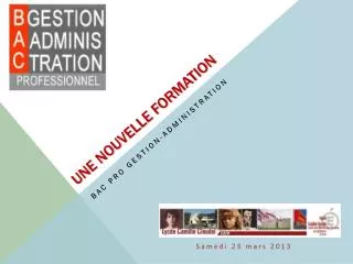 une nouvelle formation