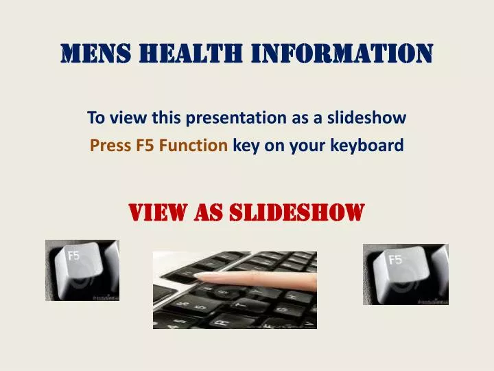 mens health information