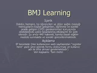 bmj learning