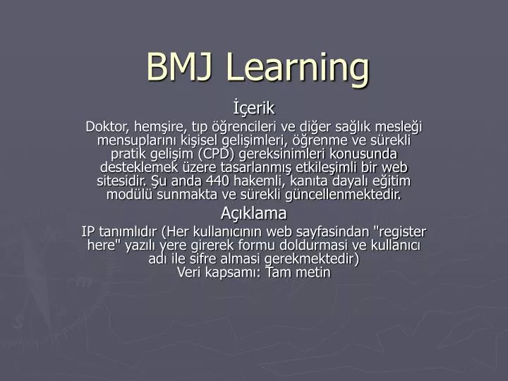 bmj learning