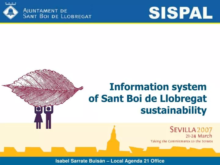 information system of sant boi de llobregat sustainability