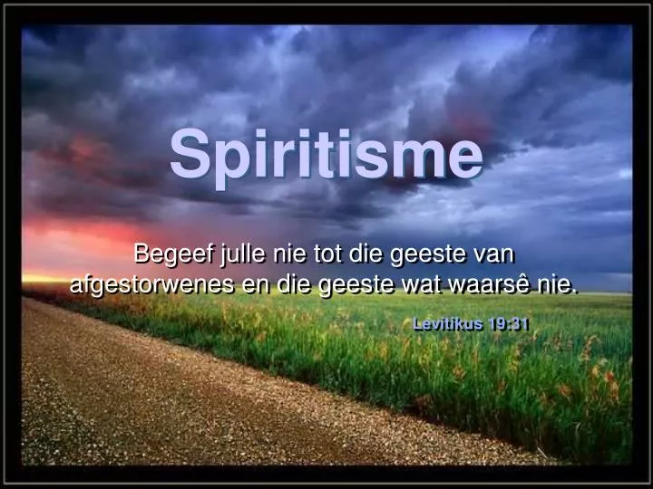 spiritisme