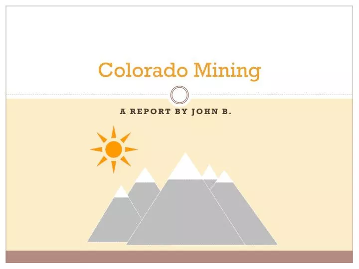 colorado mining
