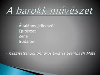 a barokk m v szet